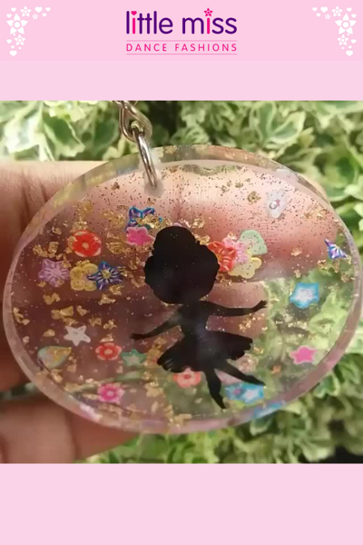 Picture of Little Miss Glitter Dance Keychain