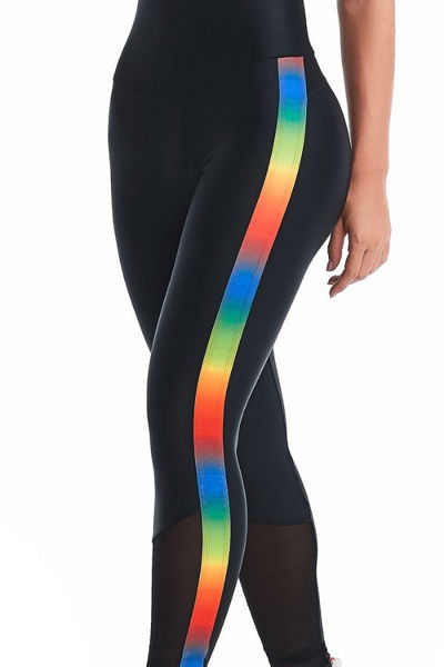 Picture of Black Jumpsuit with Colorful Straps