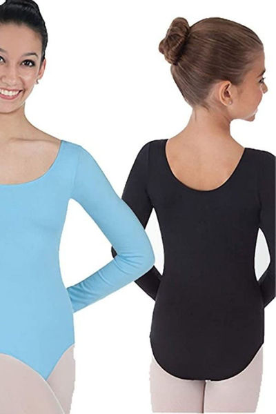 Picture of Body Wrappers Girls Long Sleeve Leotard
