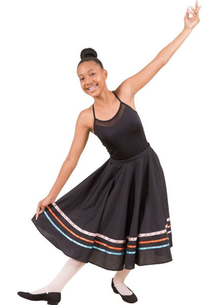 dancer in character skirt