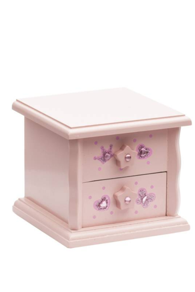 Picture of Katz Girls' Musical Ballerina Pink Wooden Jewellery Box