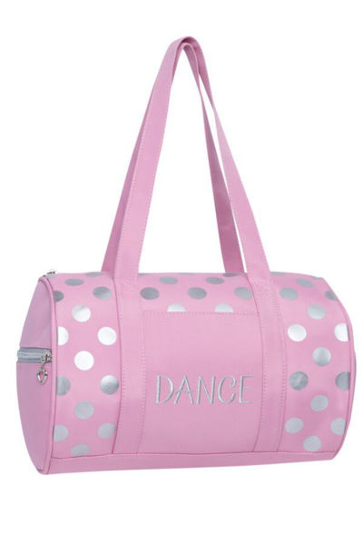 Picture of Horizon Dance Dots Duffel Pink and Silver Dance Bag