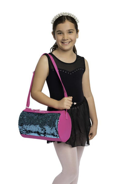 girl dancer wearing dance bag