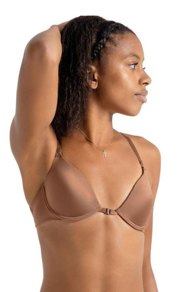 brown underwire minimal bra
