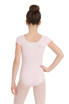 Capezio Child Short Sleeve Cotton Leotard - Front