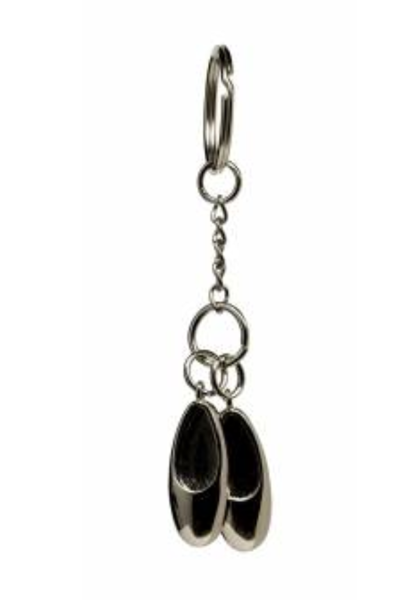 Katz Sliver Double Ballet Shoe Keychain