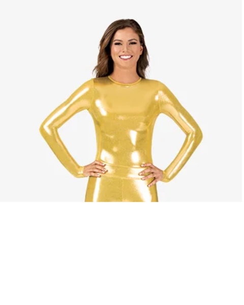 Women's Gold Metallic Leotard