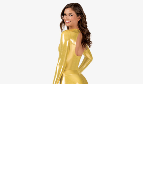 Women's Gold Metallic Leotard