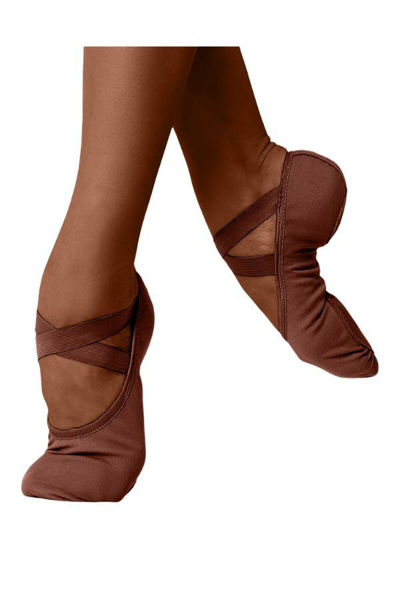 stretch canvas split sole mocha
