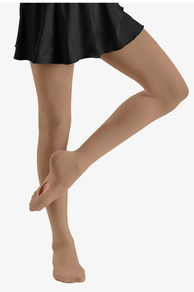 Ballet Jazz Light Caramel convertible dance tights flesh toned