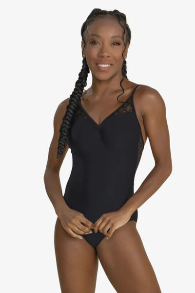Camisole fancy low back dance leotard