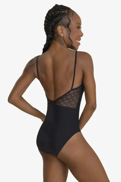 Camisole fancy low back dance leotard back