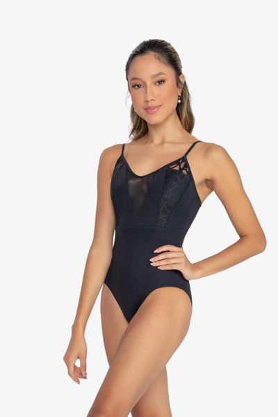 fancy audition black dance leotard camisole