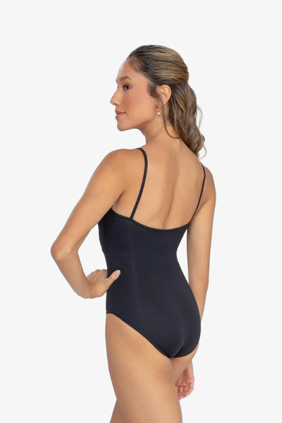 fancy audition black dance leotard camisole back