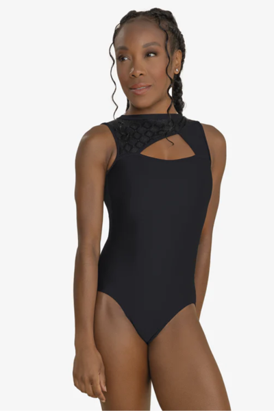 high neck asymmetrical dance leotard performance ballet class audition